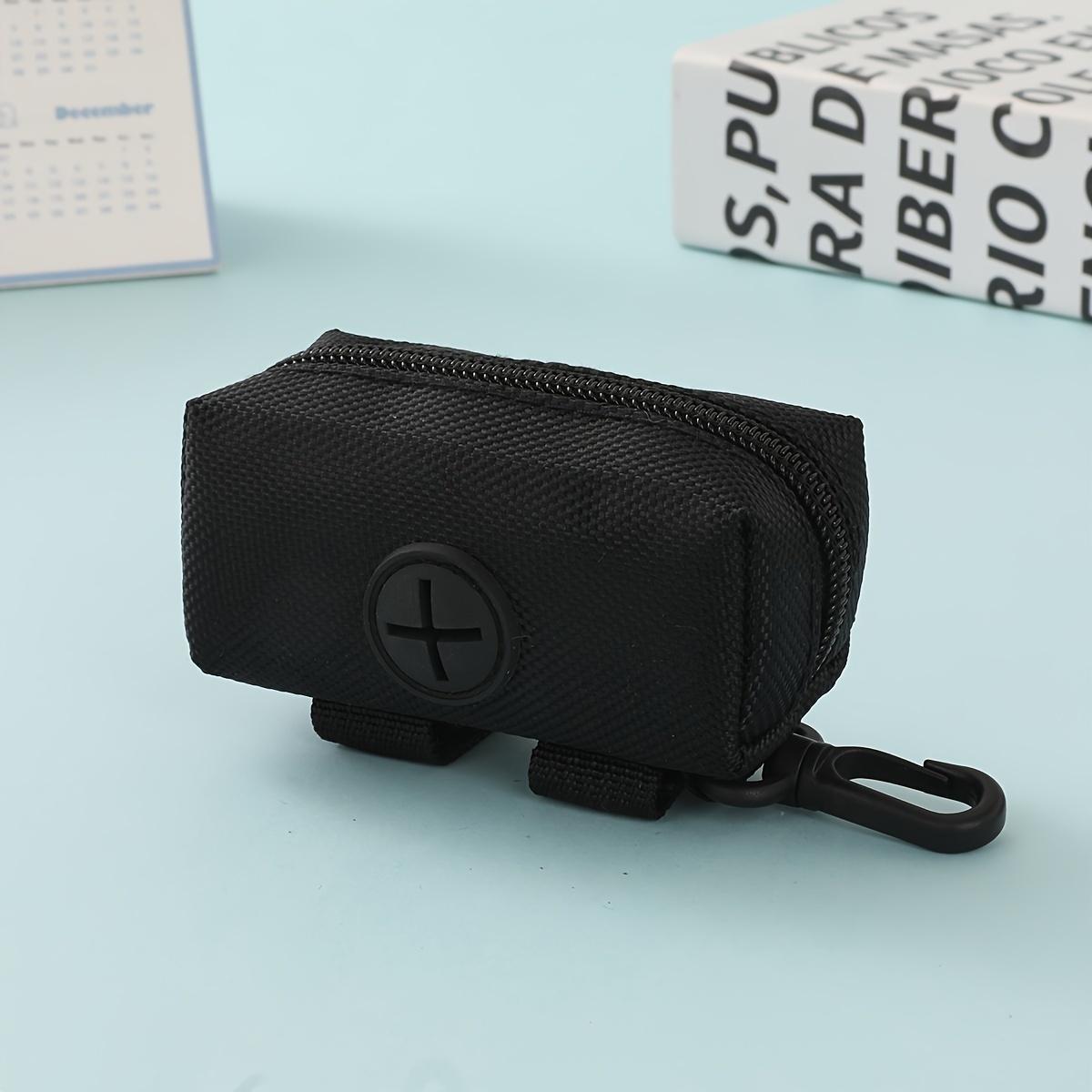 

Portable Dog Waste Bag Dispenser - Durable Polyester, Convenient Pet Poop Bag Holder for Outdoor Use чёрный