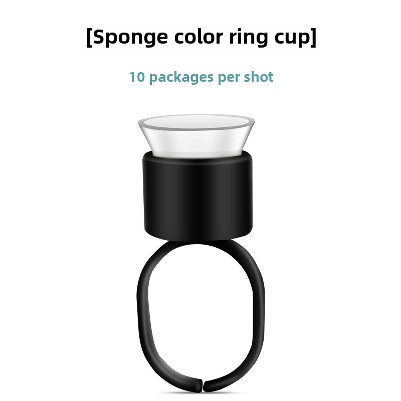 Large Semi-Permanent Tattoo Ring Cups & Eyelash Grafting Tool Set