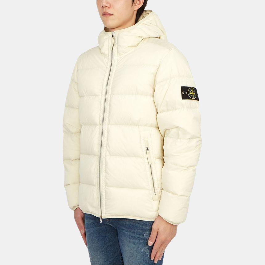 STONE ISLAND Compass Patch Zip Up Puffer Jacket 791543728-V0097
