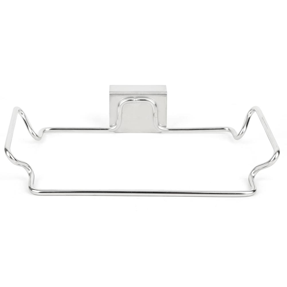 Unique Door Back Garbage Bag Rack Home Cabinet Rag Hanging Rack Household Kitchen Tool