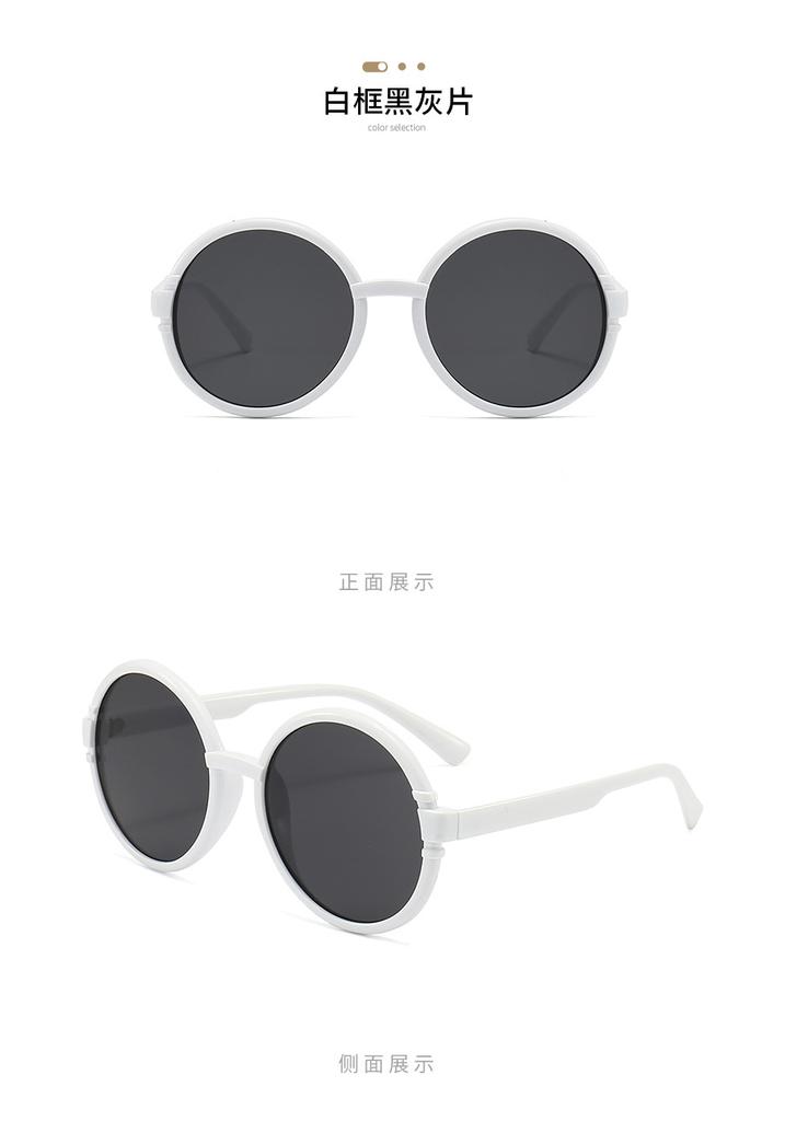 New personalized retro round sunglasses, men's and women's European and American fashion street shooting, hip-hop sunglasses, women's high-end sense