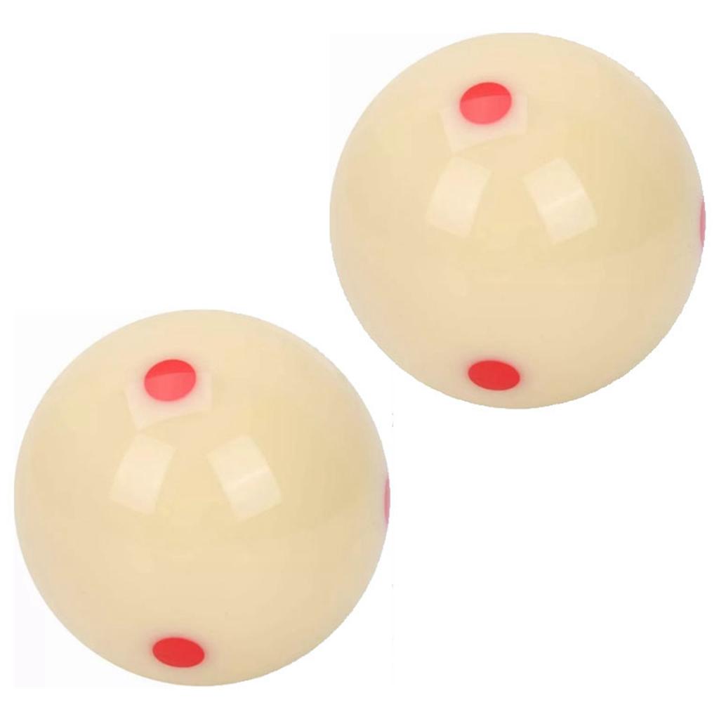 Cue Ball Resin Large Size Pool Training Cue Ball Replacement for Billiard Pool Table Accessories Red Dot