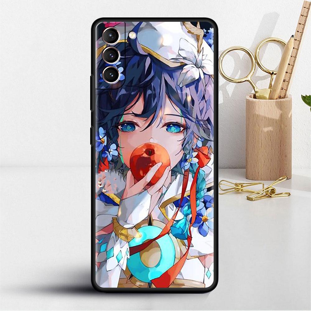 Hülle für Samsung Galaxy S20 S22 Ultra S21 FE S10 S9 Plus Note 20 10 Lite 9 Weiche Handyhülle Schale Genshin Impact