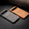 Solid Color Matte Leather Slim Phone Cover For Google Pixel 9 Pro XL Pixel 8A Luxury Card Slot Hard PC Shockproof Lens Protection Case