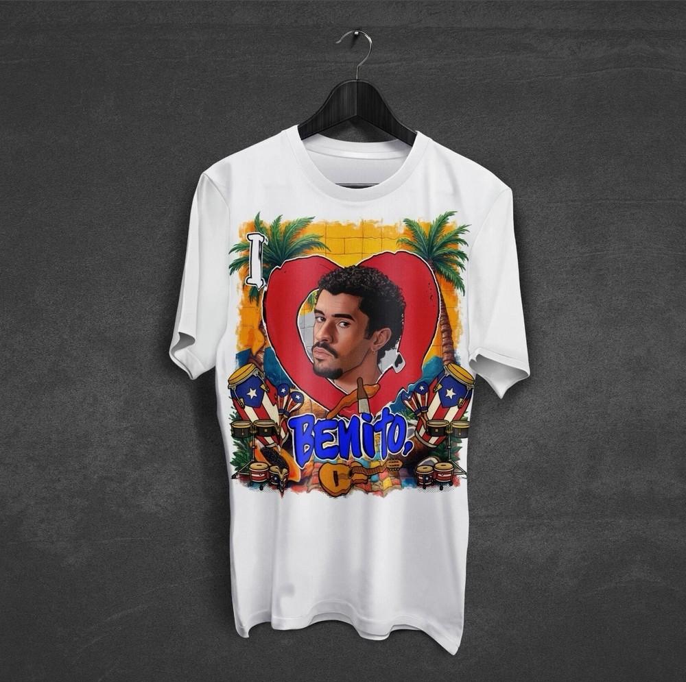 Remake I Love Benito Classic Bad Bunny T Shirt reprint VK01341 Unisex T-Shirt XXXL