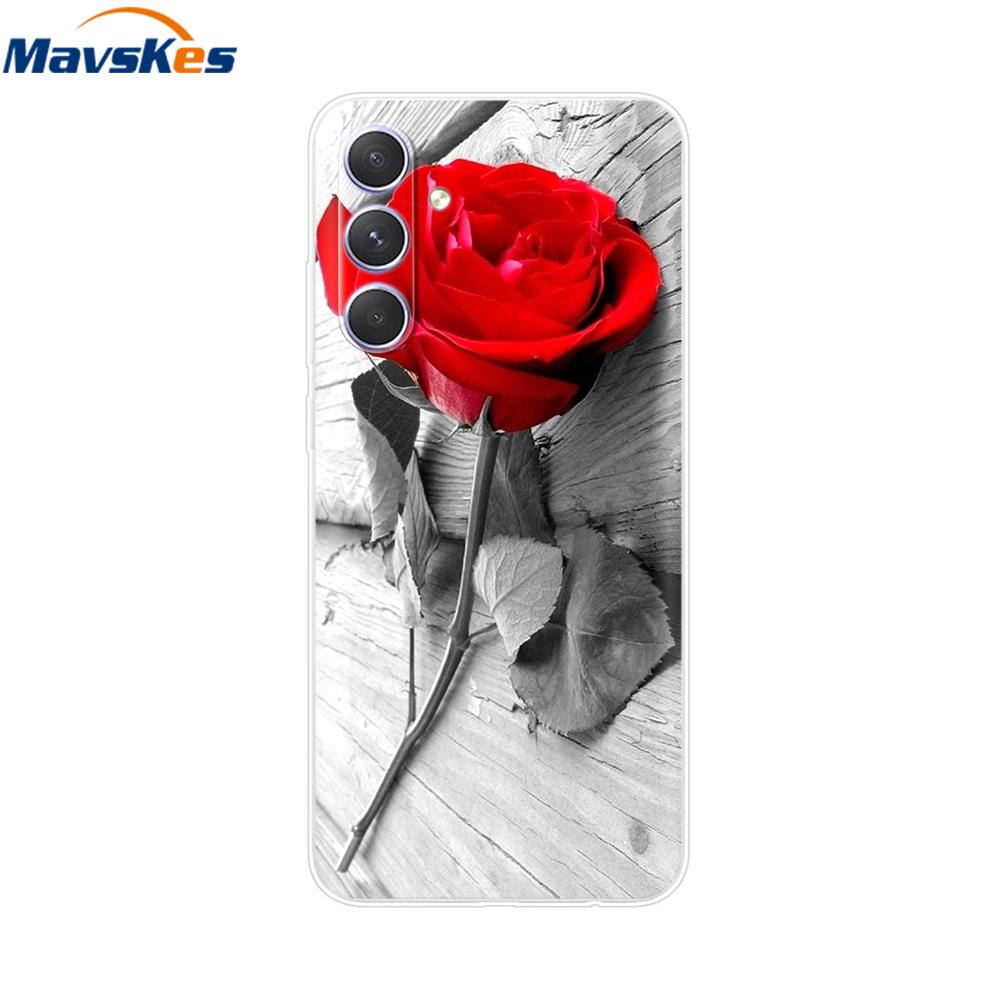Shockproof Clear Silicone Soft Phone Back Case For Samsung Galaxy A55 5G SM-A556V A 55 Cases Cover Coque Shell Bags Mask Fundas