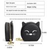 Cute Cowhide Coin Purse & Earphone Storage - Girls' Zipper Wallet with Pendant Decoration