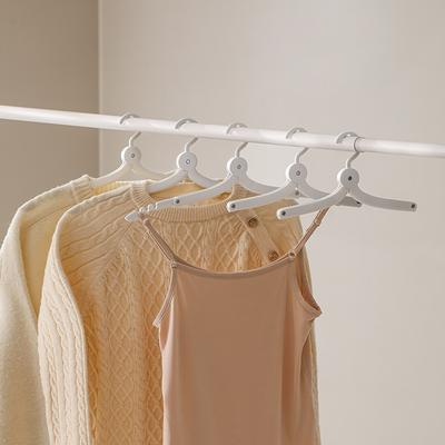 3PCS Folding Clothes Hanger Portable Travel Clothes Hanger Telescopic Clothes Drying Rack for Travel Household Clothes