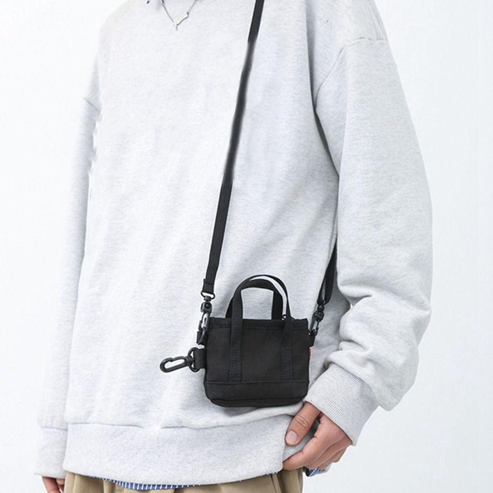 Korthållare Nylon Myntplånbok Hängsmycke Nyckelring Mini Axelväska Praktisk Liten Förvaringsväska Kvinnor