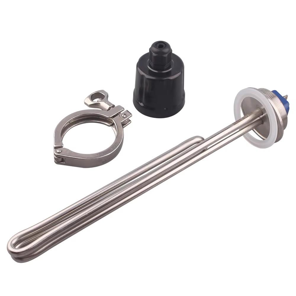 DERNORD 2" Tri clamp Foldback Heating Element 240v Electric Tubular Heater 2.5KW/3.5KW/4.5KW/5.5KW SUS304