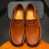 Handmade Genuine Leather Men's Casual Shoes Comfortable and Breathable Moccasins Men Business Flats Shoes Driving Shoes