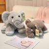 Soft Elephant Plush Toy - Cute Cushion & Lying Doll for Kids' Birthdays