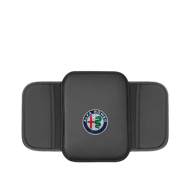 

Car Armrest Box Pad Leather Auto Armrest Mat Car Accessories For Alfa Romeo Giulietta Mito Giulia Stelvio Brera 147 GT 156 159 For Alfa Romeo чорний
