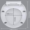 Keve Thickend Toilet Cover Seat Standard Size Toilet Bowl Seat Cover Universal Toilet Lid Accessories Replacement