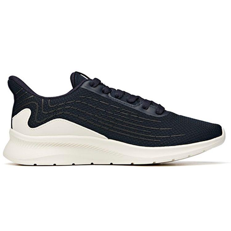 Anta Running Series Color Block Lightweight Breathable Low Top Running Shoes Men Sneakers Blue Black White 112115577-3
