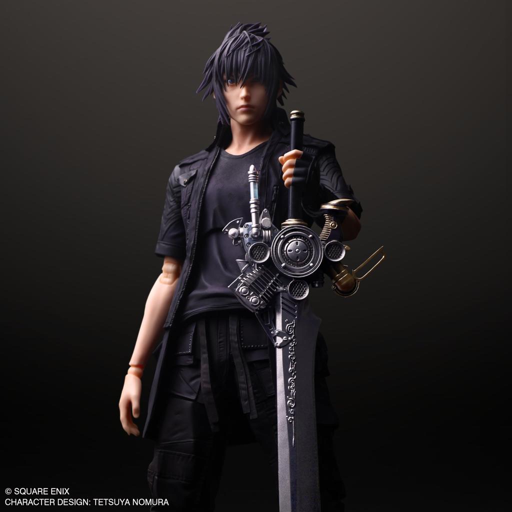 Final Fantasy XV Play Arts True Noctis Lucis Caelum Figura Mobile Dipinta in PVC