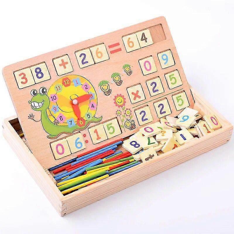 Snail Arithmetic Learning Box Early Learning Writing Board Wooden Toy For Kids