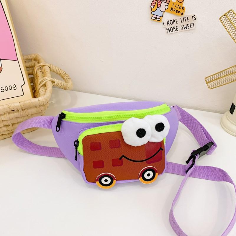 

Durable And Lightweight Kids Waist Bag In Vibrant Colors For Snacks Essentials And фіолетовий