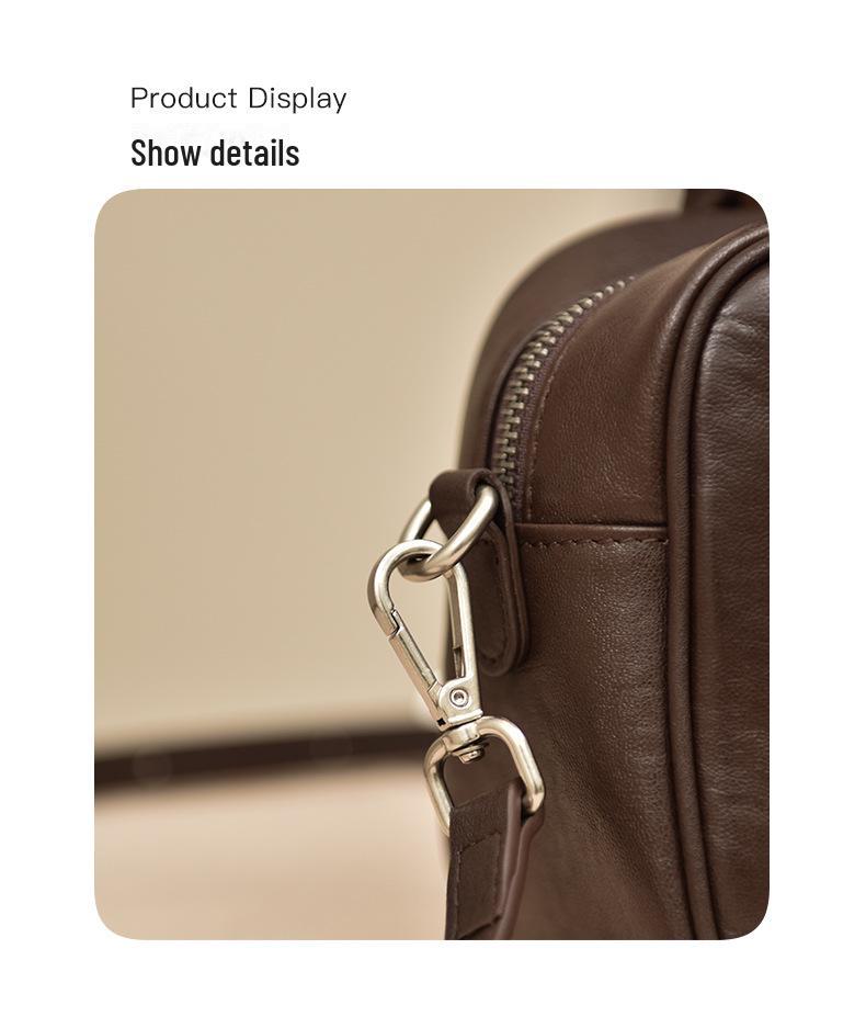 2025 Kadın Retro Bitkisel Tabaklanmış Deri El Çantası - Küçük Kare Günlük Omuz Çantası