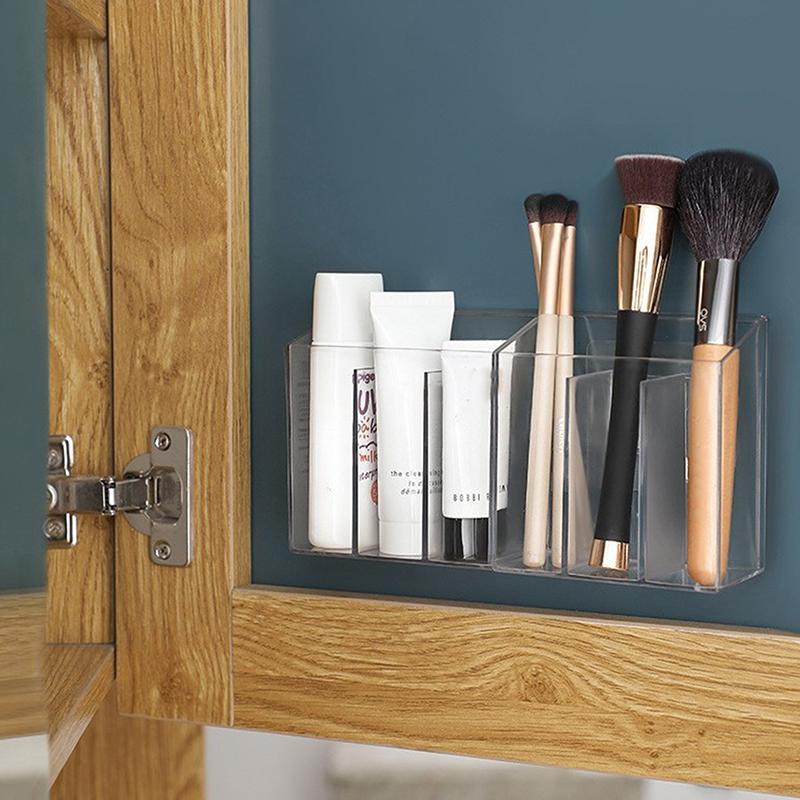 Wandmontierte Aufbewahrungsbox/Kosmetik-Klassifizierungs-Aufbewahrungsbox Badezimmerregal Schmuck Lippenstift Trennwand Aufbewahrungsbox