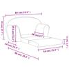 Kids  Sleeper Sofa 2 Seater Anthracite Soft Plush