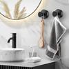 2/4Pcs Reusable Wall Mount Stainless Steel Suction Cup Hooks Waterproof Hangers for Home Office Bathroom