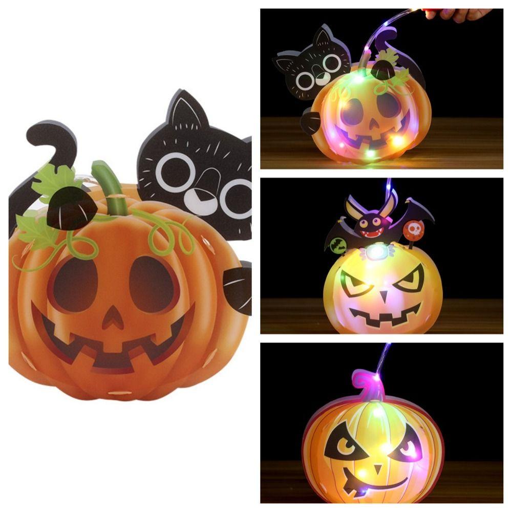 Luminous Halloween Pumpkin Lantern Glowing Ghost Festival Lantern  Children Toys