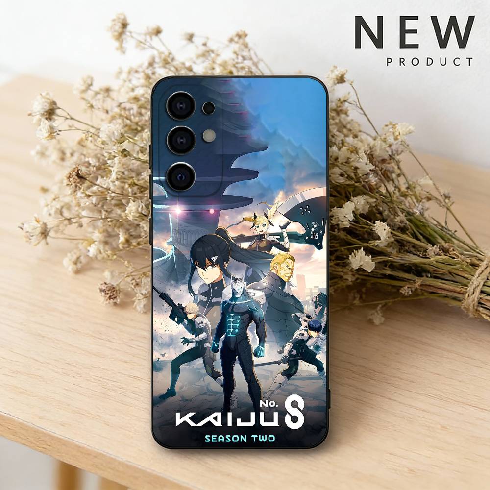 Hot K-Kaiju No8 Anime Phone Case For Samsung S26,25,24,23,22,21,20,30,Ultra,Plus,Fe,Lite Black Shell