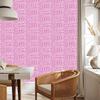 Polynesian Geometric Pattern Wallpaper Powder Pink and Purple 50x1000