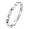 Demon Eye Titanium Steel Bracelet: 6MM 18K Gold, Stylish & Elegant