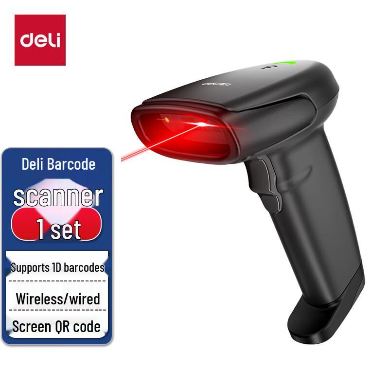 

Deli AA102 Wireless 1D Barcode Scanner
