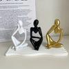 1/3 Pack Thinking Body Art Scented Candle Gypsum Ornament Mold Body Art Silicone Mold, Thinker Silicone Mold Suit