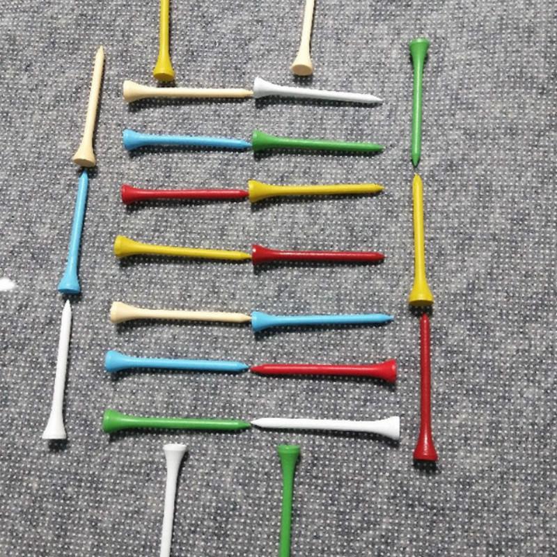 10 Pcs Bag Multi Color Plastic Golf Tees 70mm Durable Rubber Cushion Top Golf Tee Golf Accessories