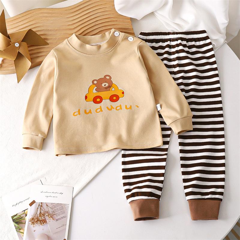 Children's Autumn And Winter Long Sleeved Pure Cotton Thermal Underwear Set