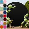 Elastic Soft Solid Color Circle Photography Background Cover 6FT 7.2FT Round Wedding Arch Cover for Birthday Party Banquet Decor