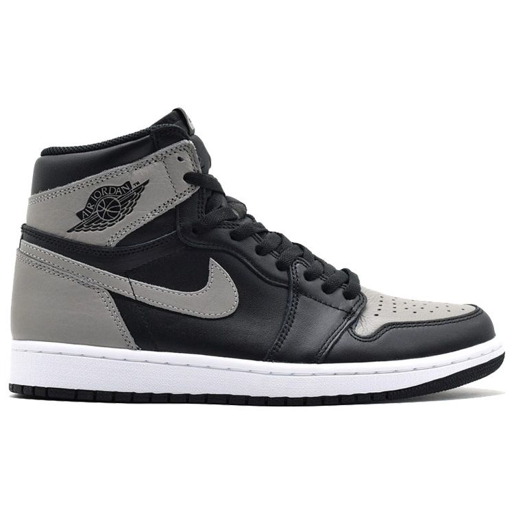 Air Jordan 1 Retro High OG Shadow 2018 Sneakersy Unisex Szary Czarny Biały-Średni Szary 555088-013