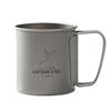 Captain Stag (CAPTAIN STAG) Outdoor Cup/Mug/Tumbler, Single Mug, 300ml, Folding Handle, Lightweight, Titanium, Made In Japan, Tsubame-Sanjo, UH-4502