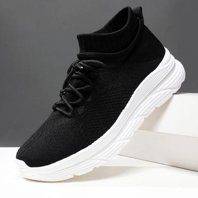 Fashion High-quality Platform Shoes for Men Sneakers Fashion Korean Lightweight Man Shoes Trendy Black Breathable Mesh Men's Socks Shoes