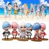 Re Life 6pcs In A Different World From Zero Character Pvc Toy Model Gift Xmas