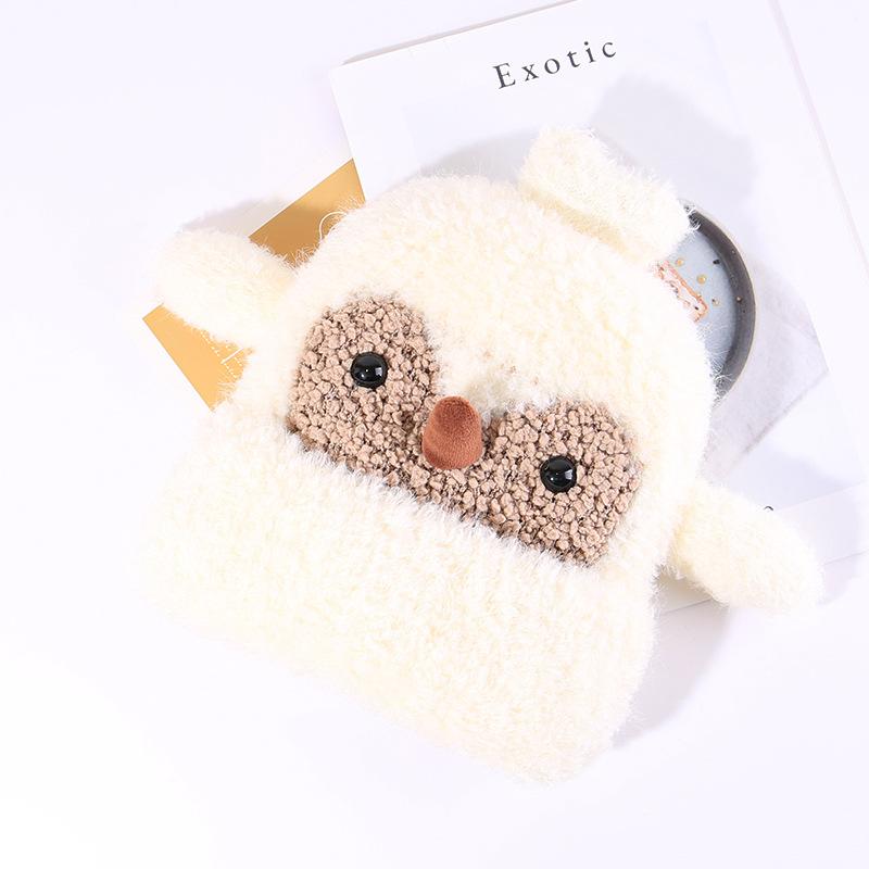 

Japanese Plush Penguin Hat Women s Winter Thickened Warm Pullover Knitted Hat Cute Soft Girl Ear Protection Versatile Cold Hat M（56-58cm）