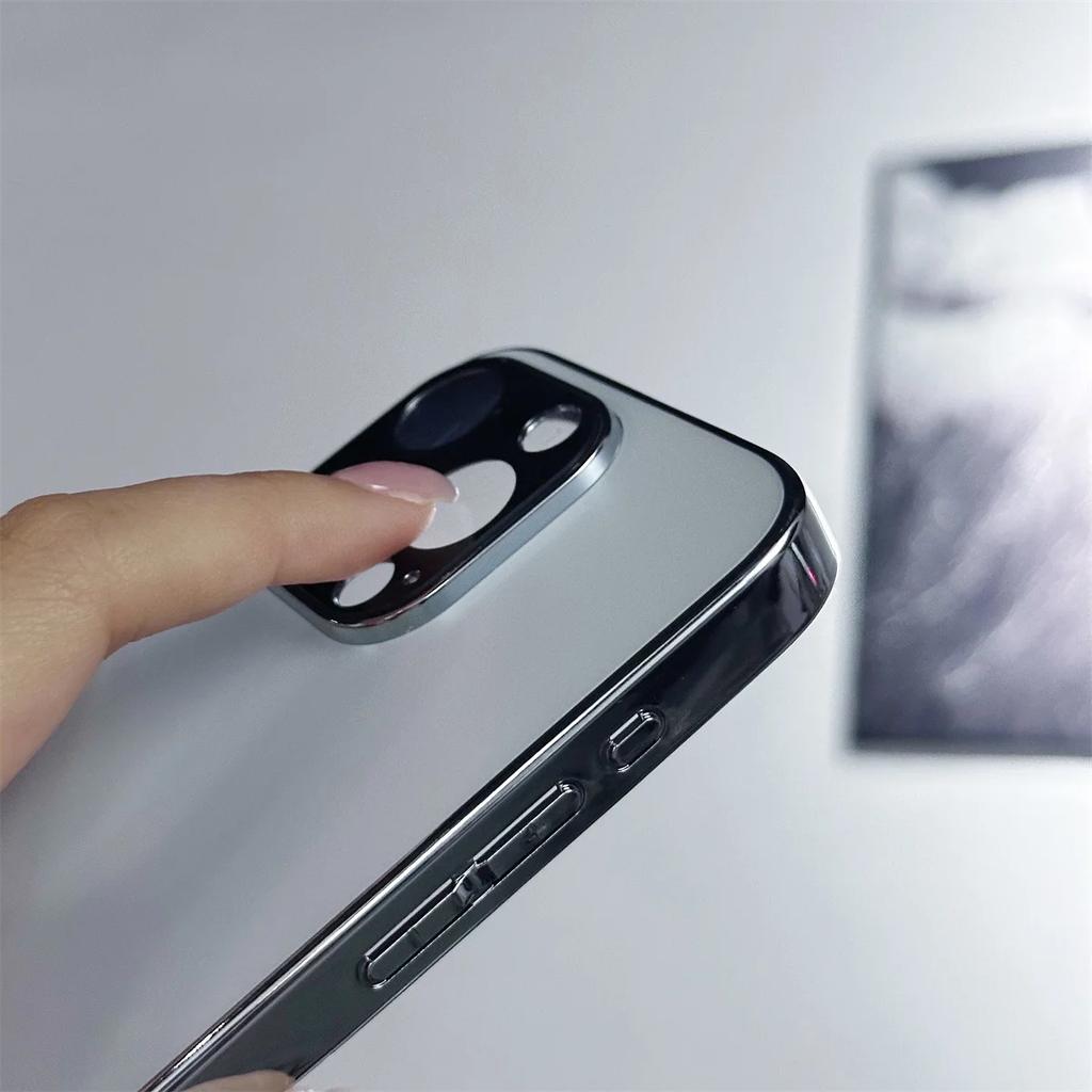 AG Full-Cover Camera Lens Phone Case for iPhone 11 series, IPhone 12 series, iPhone 13 series Anti-Scratch Shockproof Cover