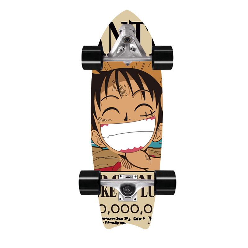 32 אינץ' סקייטבורד גלישה ללא דוושת זנב דוושת CX7 Bridge Brush Street למתחילים למתחילים לתרגול סקי גלישה