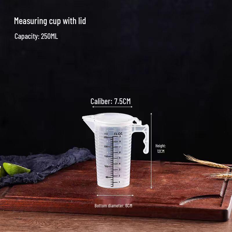 MDNG Plastic Measuring Cup with Handle and Lid