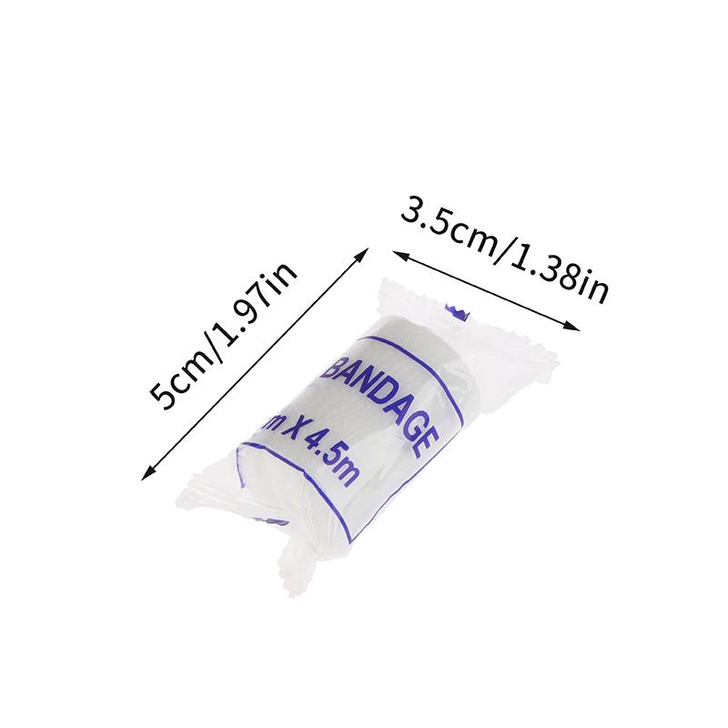 20 Rolls/Lot 5Cmx4.5M Pbt Elastic Bandage First Aid Kit Gauze Roll Wound Dressing Nursing Emergency Care Bandage