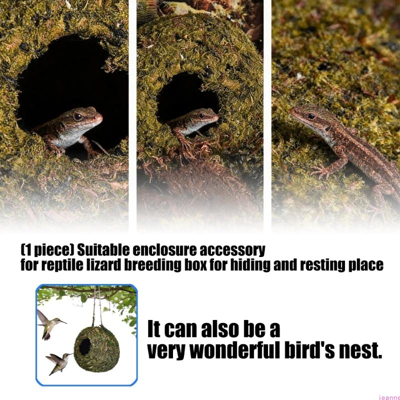 

Artificial Moss Cave Shelter Place Habitats Decors For Amphibians And Reptiles Climbing and Entertainment Tanks Accessory CN