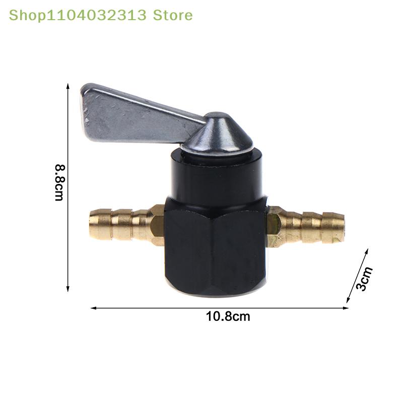 Universal 6mm Motorcycle Inline Fuel Valve Petcock On-Off Switch Motocross Carburetor Accessories for Scooter