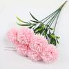 6 Pcs Artificial Hydrangea Flower Faux Chrysanthemum Ball Flower Fake Long Stem Hydrangea Bridal Bouquet for Home Office Wedding Decor