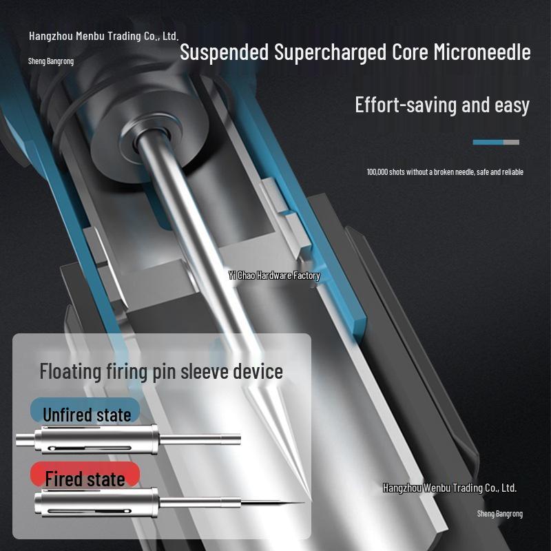 Silenced Mini Powder-Actuated Nail Gun for Concrete Walls