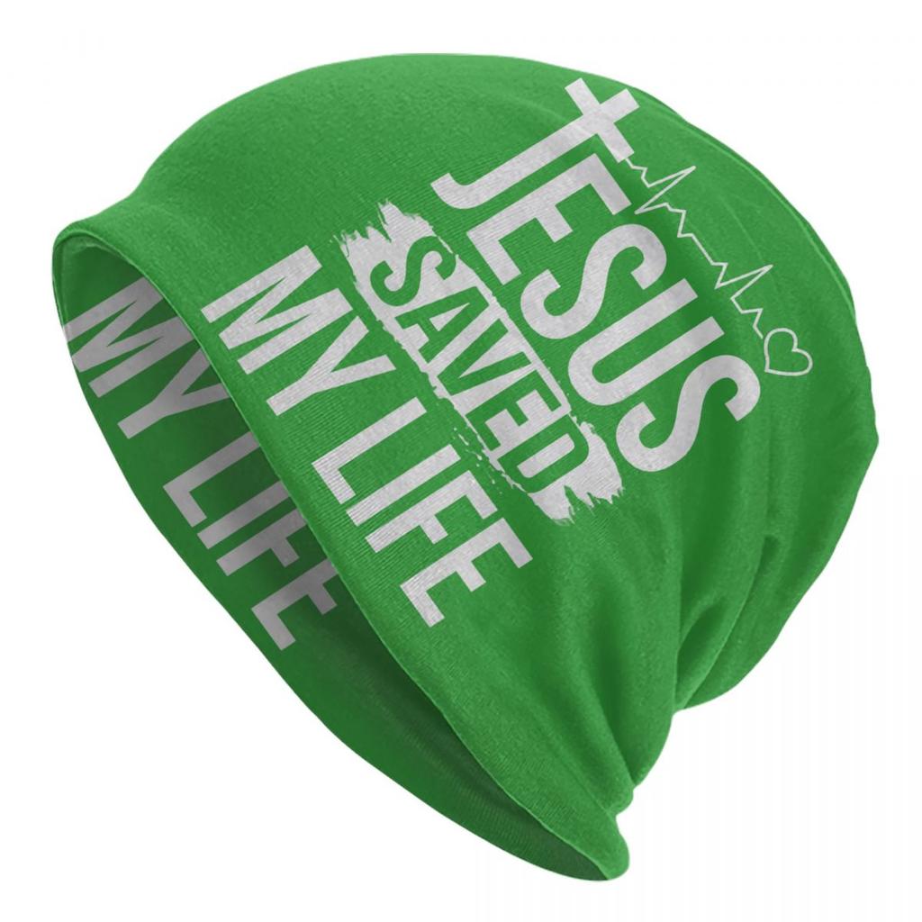 Custom Yeshua Jesus Christian Skullies Beanies Caps Unisex Winter Warm Knitting Hat Street Adult Bonnet Hats Outdoor Ski Cap