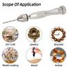 Mini Micro Aluminum Hand Drill 0.3-3.6mm With Keyless Chuck HSS Twist Drill Bits For Craft Jewlery Manual Drilling Rotary Tools